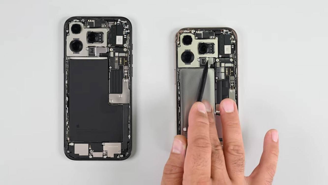 苹果iPhone 16 Pro/Max拆解：电池用传统粘合剂、Max款未包裹金属