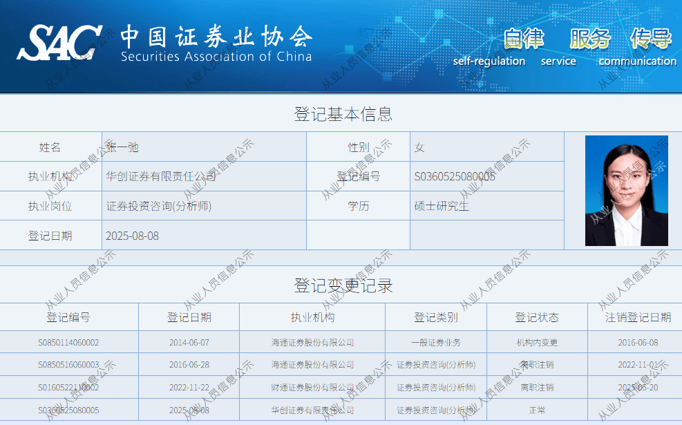知名首席分析师张一弛跳槽，入职华创证券！曾因海通证券“首席内斗”受关注