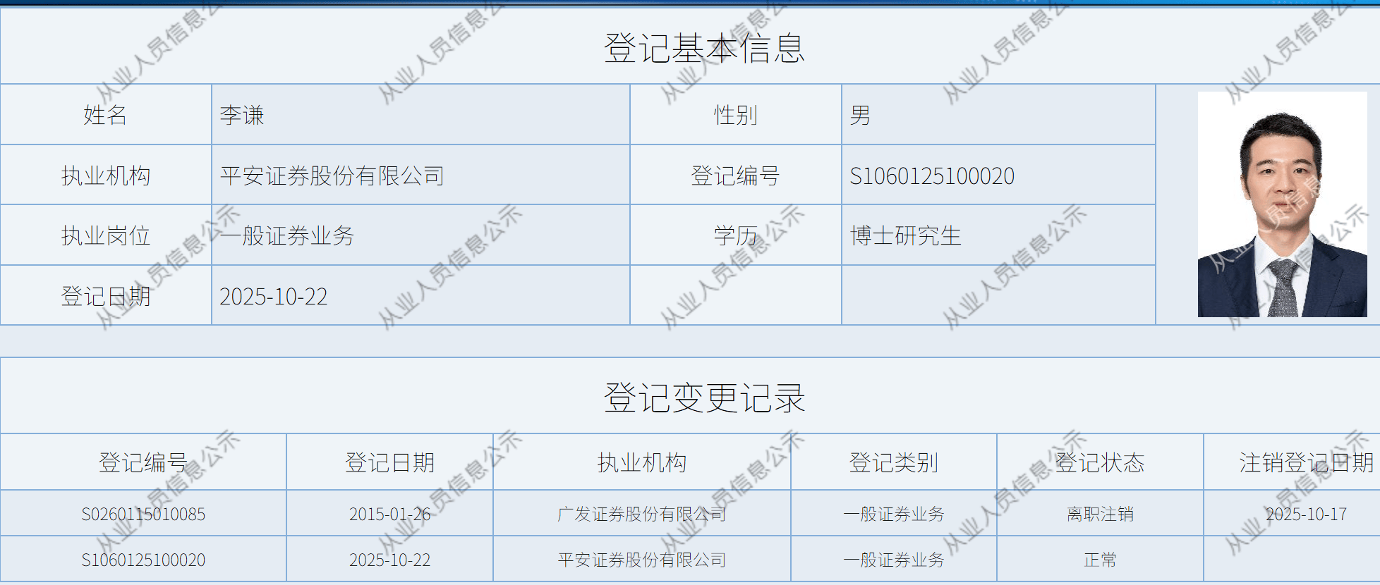 平安证券将迎“80后”总经理,广发证券原副总经理李谦加盟
