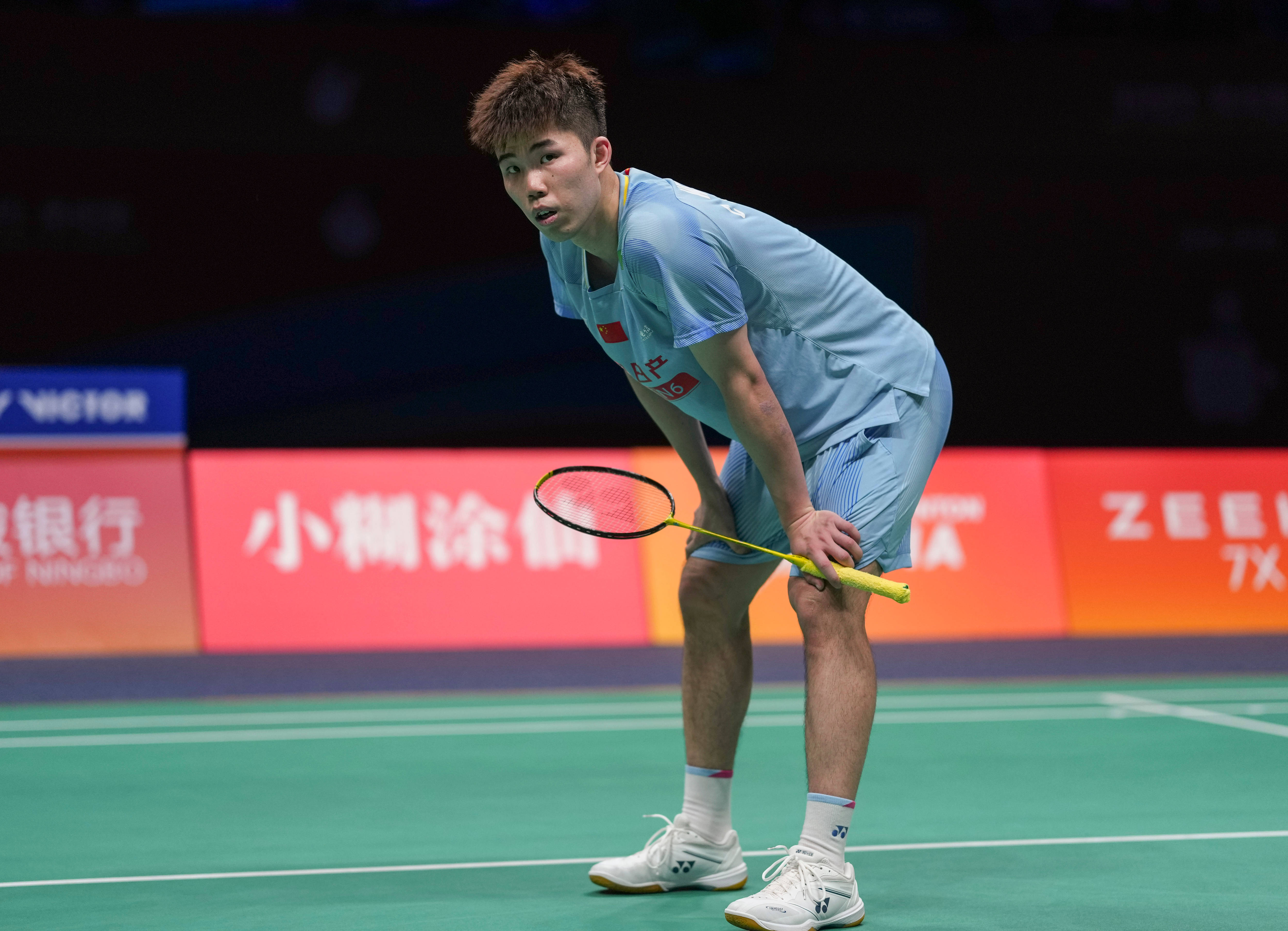 （体育）羽毛球——亚锦赛：翁泓阳无缘男单四强